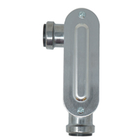 Southwire 65074601 Conduit Body, EMT, LR, 1/2 in Hub, 1.65 in OAL, Push-In, Metal