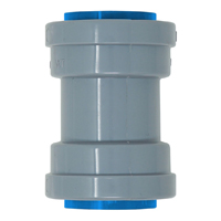 Southwire SIMPush 65083503 Conduit Coupling, 3/4 in Push-In, 1.65 in Dia, 2.43 in L, PVC