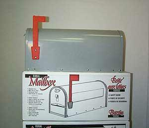 Rural Mailbox Galv Steel - Grey