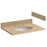 VANITY TOP 31X22 BEIGE GRANITE