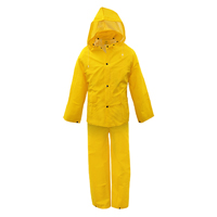 SUIT RAIN PVC YELLOW 0.35MM XL