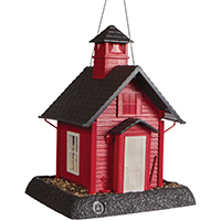 SCHOOL HOUSE HOPPER BIRD FEEDER