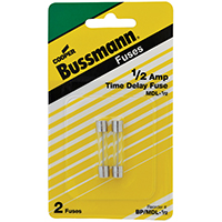 FUSE GLASS TIME DELAY 1/2 AMP
