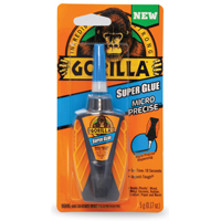 Gorilla 6770002 Super Glue, Liquid, Irritating, Clear, 0.17 oz