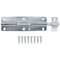 BARREL BOLT LOCKABLE 6IN ZINC