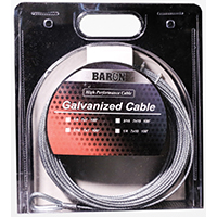 CABLE GALV PRECUT 7X19 1/4 50