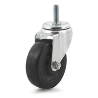 4"L/M DUTY RBR./SWIVEL CASTER