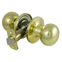 KNOB PASSAGE BALL POL BRASS VP