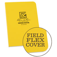 Rite in the Rain 374-M Memo Book with Field-Flex Cover; 3-1/8 x 5 in Sheet;