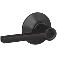 LEVER KEYED MATTE BLK DOOR HANDL