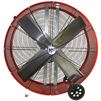 FAN BARREL 1/3HP 30IN RED