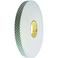 TAPE FOAM OFF-WHITE 1/2INX36YD