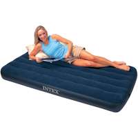 INTEX 68757 Downy Airbed Mattress, Vinyl, Blue