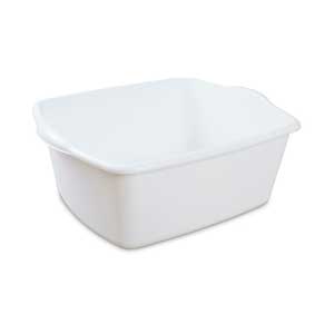 STERILITE 12QT RECT DISH PAN WHT