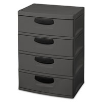 STE-01743V01 UNIT 4-DRAWER GRY