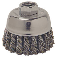 3IN KNOTTED CUP BRUSH X-COARSE