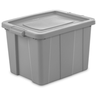 Sterilite 16786A06 Storage Tote, Polyethylene, Cement, 23-7/8 in L, 18-1/8