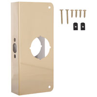 DOOR REINFORCER 4X9IN BRASS