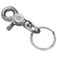 KEY RING SNAP/SPLIT W TRIGGER