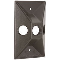 RECTANGULAR COVER 3-1/2IN BRZ