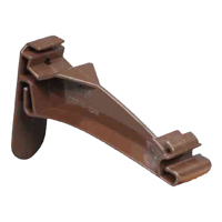 HOOK GUTTER TRDNL VINYL BROWN