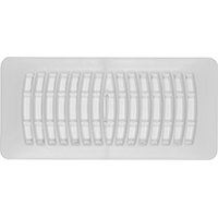 RG1289 3X10 PLAS REGISTER WHT