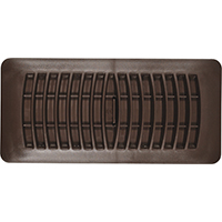 RG1293 4X10 PLAS REGISTER BRN