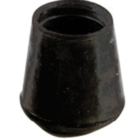 Shepherd Hardware 9758 Furniture Leg Tip, Round, Rubber, Black, 1/2 in Dia