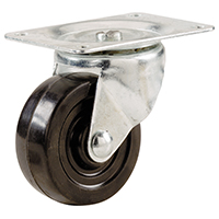 Shepherd Hardware 9477 Swivel Caster, 2 in Dia Wheel, 7/8 in W Wheel, Rubber