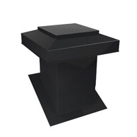 302-12-N SLOPE ROOF VENT BLK