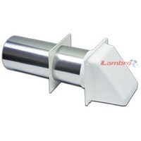 HOOD VENT DRYER PLSTC 4IN WHT