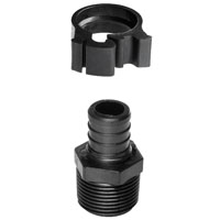 PEX ADAPTER MALE BLACK 3/4IN