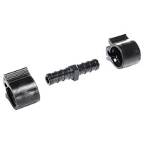 PEX COUPLING BLACK 3/8IN