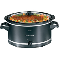 COOKER SLOW BLK/SIL 8QT