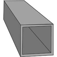 154 SQUARE BRASS TUBE 7/32 OD
