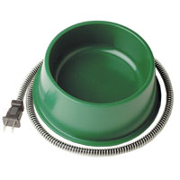 1qt Heated Pet Bowl Grn