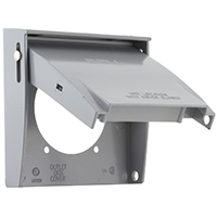 5034-0 WP 2G GRAY RECEPT COVER