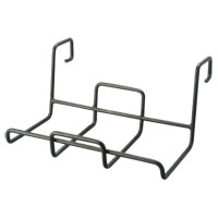 Landscapers Select GB-4327 Square Planter Holder with Hanger, Steel, Black,