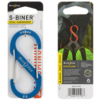 CARABINER DUAL ALUM NO4 BLUE