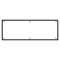 KICKPLATE SB8 X34 SAT NICKEL