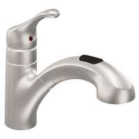 FAUCET KTN CENTER 1HNDL SS 8IN