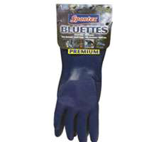 SPONTEX 18005 Household Protective Gloves, M, Longer Cuff, Neoprene, Blue