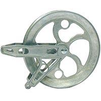 6-1/2" ZINC PULLEY