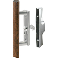 DOOR HANDLE SLIDING ALUM/WOOD