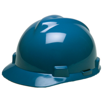 HAT SAFETY RATCHET BLUE V-GARD