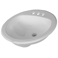 SINK LAV ROUND DROP IN BONE