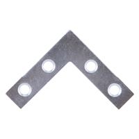 ZINC FLAT CORNER IRON 1.5X3/8