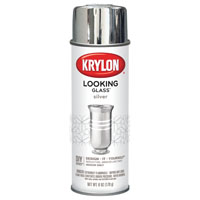 Krylon Looking Glass K09033000 Spray Paint, Gloss, Silver, 6 oz, Aerosol Can