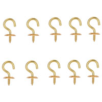 CUP HOOK SOLID BRASS 5/8IN