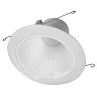 Eaton Lighting RLD6069301EWHR Baffle Trim, 6 in Dia Recessed Can, White